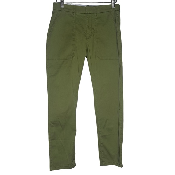 J. Crew Patch-pocket Slim Boyfriend Chino Pant General Surplus Green Size 26 - Picture 2 of 11